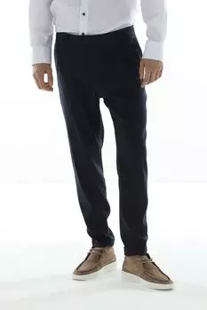 Брюки с защипами прямого кроя Cinque