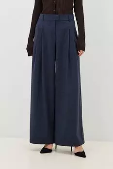 Брюки с защипами с широкими брючинами SABRINA SCALA