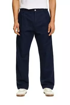 Брюки с защипами с широкими штанинами Esprit Casual