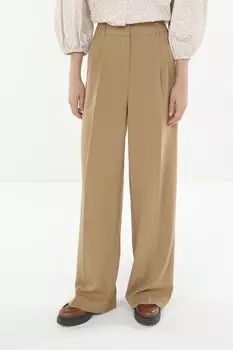 Брюки с защипами свободного кроя Piombo