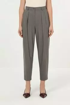 Брюки с защипами укороченные BELUCCI