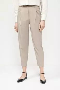 Брюки с защипами укороченные SABRINA SCALA