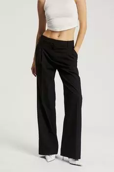 Брюки с защипами в полоску Nume