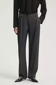 Брюки с защипами в полоску Nume