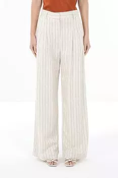 Брюки с защипами в полоску OVS