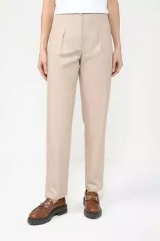 Брюки с защипами зауженного кроя UNQ