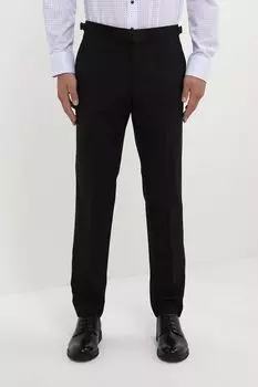 Брюки шерстяные облегающего кроя BOSS