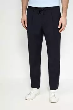 Брюки шерстяные с защипами BOSS