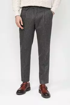 Брюки шерстяные с защипами MARCO DI RADI