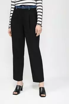 Брюки широкого кроя с джинсовой талией Desigual