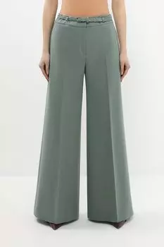 Брюки широкого кроя с ремешком HUGO