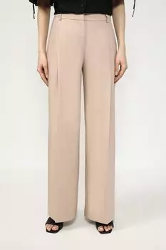 Брюки широкого кроя с защипами BELUCCI