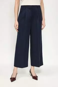 Брюки широкого кроя с защипами Esprit Casual