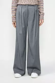 Брюки широкого кроя с защипами Esprit Collection