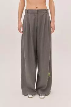 Брюки широкого кроя с защипами в полоску Be Authentic EVE&ESTHER