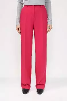 Брюки со стрелками прямого кроя HUGO