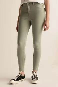 Брюки супер-стрейч с высокой посадкой Green Coast