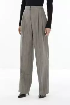 Брюки свободного кроя из смесовой шерсти HUGO