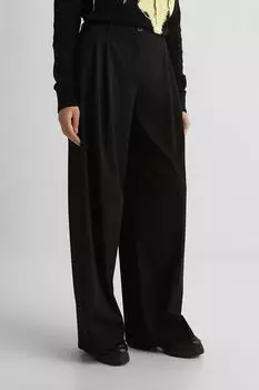 Брюки свободного кроя с защипами BELUCCI