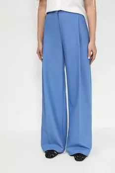 Брюки свободного кроя с защипами BELUCCI