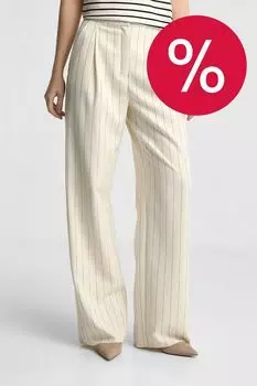 Брюки свободного кроя с защипами Emme Marella