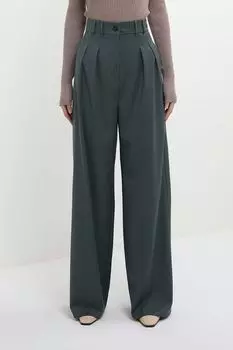 Брюки свободного кроя с защипами Emme Marella