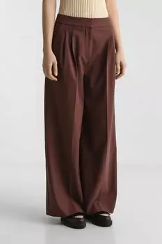 Брюки свободного кроя с защипами HUGO