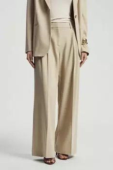 Брюки свободного кроя с защипами Nume