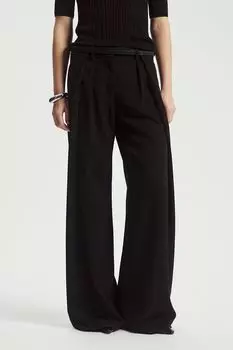 Брюки свободного кроя с защипами Nume