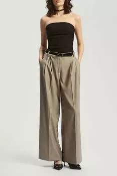 Брюки свободного кроя с защипами Nume