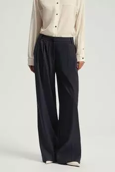 Брюки свободного кроя с защипами Nume