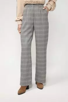 Брюки свободного кроя в клетку Twist