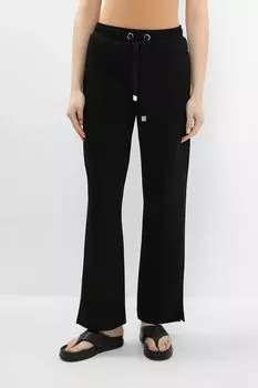 Брюки трикотажные на кулиске с разрезами по бокам Auranna