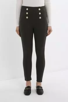 Брюки трикотажные с пуговицами облегающие OVS