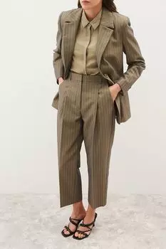 Брюки укороченного кроя с защипами Taifun