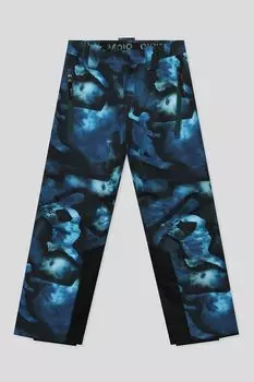 Брюки утепленные с принтом и молниями Molo