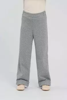 Брюки в мелкую клетку и отворотами Choupette