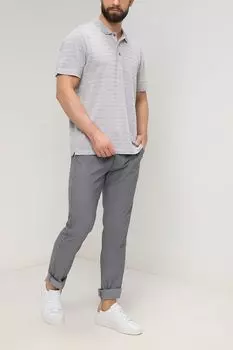 Брюки в мелкую полоску Pierre Cardin