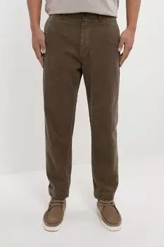 Брюки вельветовые зауженного кроя BOSS