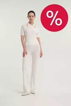 Брюки вязаные прямого кроя LAROOM