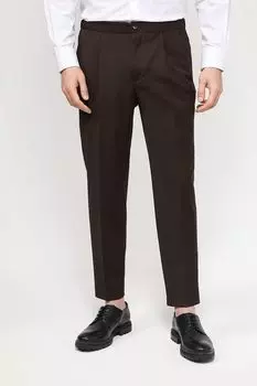 Брюки зауженного кроя с защипами D.Molina