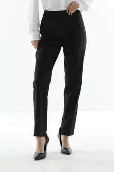 Брюки зауженного кроя шерстяные BOSS