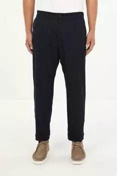 Брюки зауженные из эластичной фланели BOSS