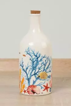 Бутылка для масла фарфоровая с принтом Pesciolini COINCASA
