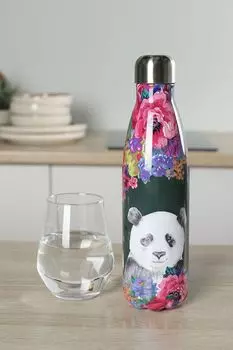 Бутылка для воды с принтом Wild At Heart Panda Kitchen Craft