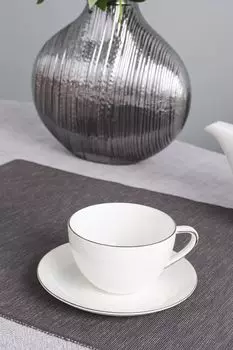 Чайная пара фарфоровая Allseasons Platinum 21maison