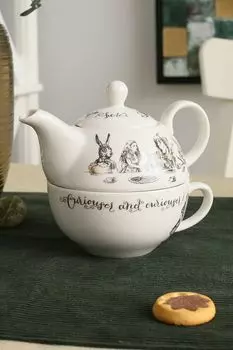 Чайник заварочный с чашкой Alice in Wonderland 250 мл Kitchen Craft