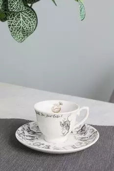 Чашка с блюдцем Alice in Wonderland Kitchen Craft