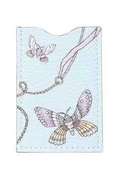 Чехол для пропуска кожаный с принтом Valerie Concept