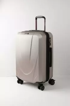 Чемодан на четырех колесах с расширением Eberhart